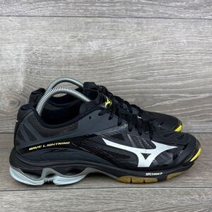 Mizuno Wave Lightning SR Touch Women’s Sz 9.5 Black Silver Volleyball Sneakers